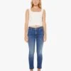 PETITES The Lil' Mid Rise Dazzler Ankle - Nothing Between Us -Mother Denim P686 104 NBU VW A FullBodyFront 4794