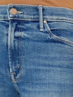 PETITES The Lil' Mid Rise Dazzler Ankle Fray - Riding The Cliffside -Mother Denim P906 1008 RCS VW F Detail 4819