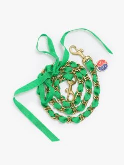 Clare V. X MOTHER The Link Up Shoulder Strap - Green And Gold -Mother Denim T2155 611 NOC 0004F