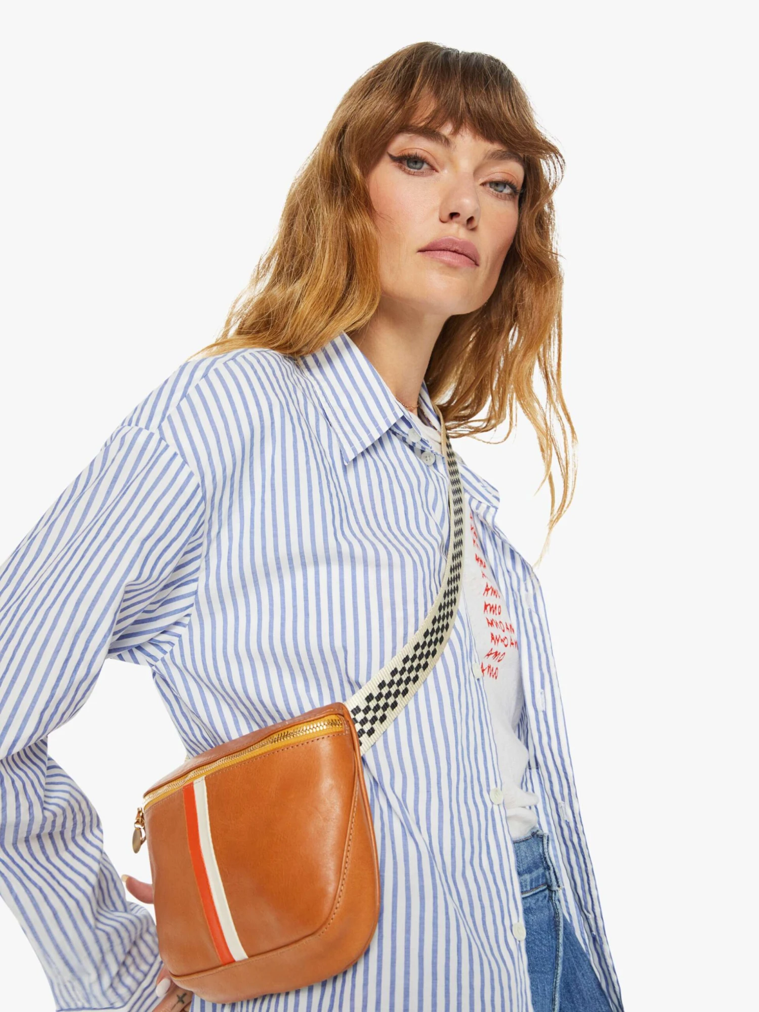 Clare V. X MOTHER Le Fanny Pack - Breton Stripe 4 Clare V. X MOTHER Le Fanny Pack - Breton Stripe - Image 2